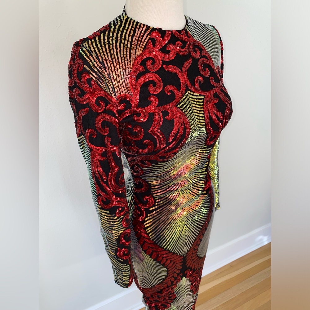 Love & Lemonade sequined cocktail dress NWT